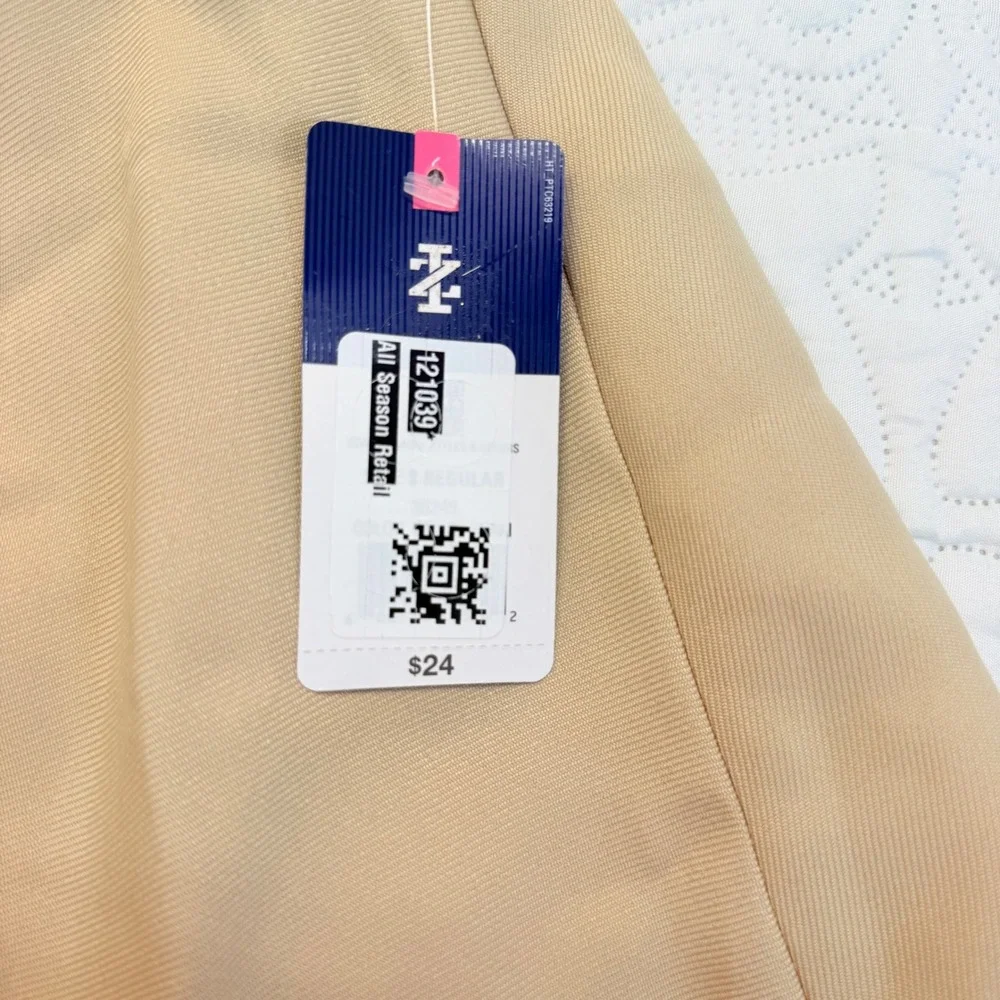 IZOD Girls Khaki School Uniform Skort Size 8 Regular Tan Easy Care NWT